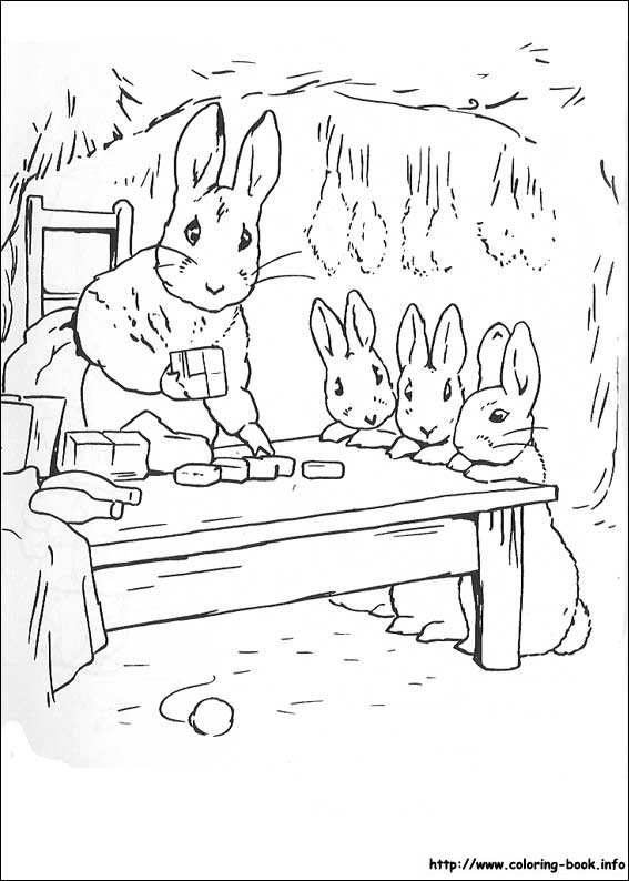 Peter Rabbit coloring picture